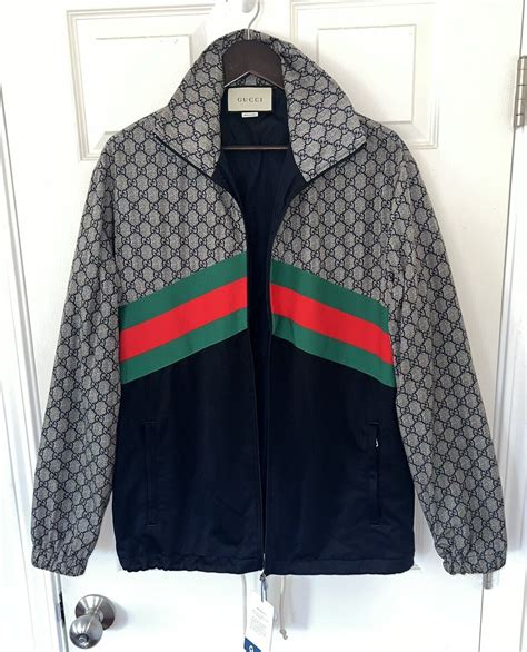 gucci mens jacket ebay|Gucci leather jackets eBay.